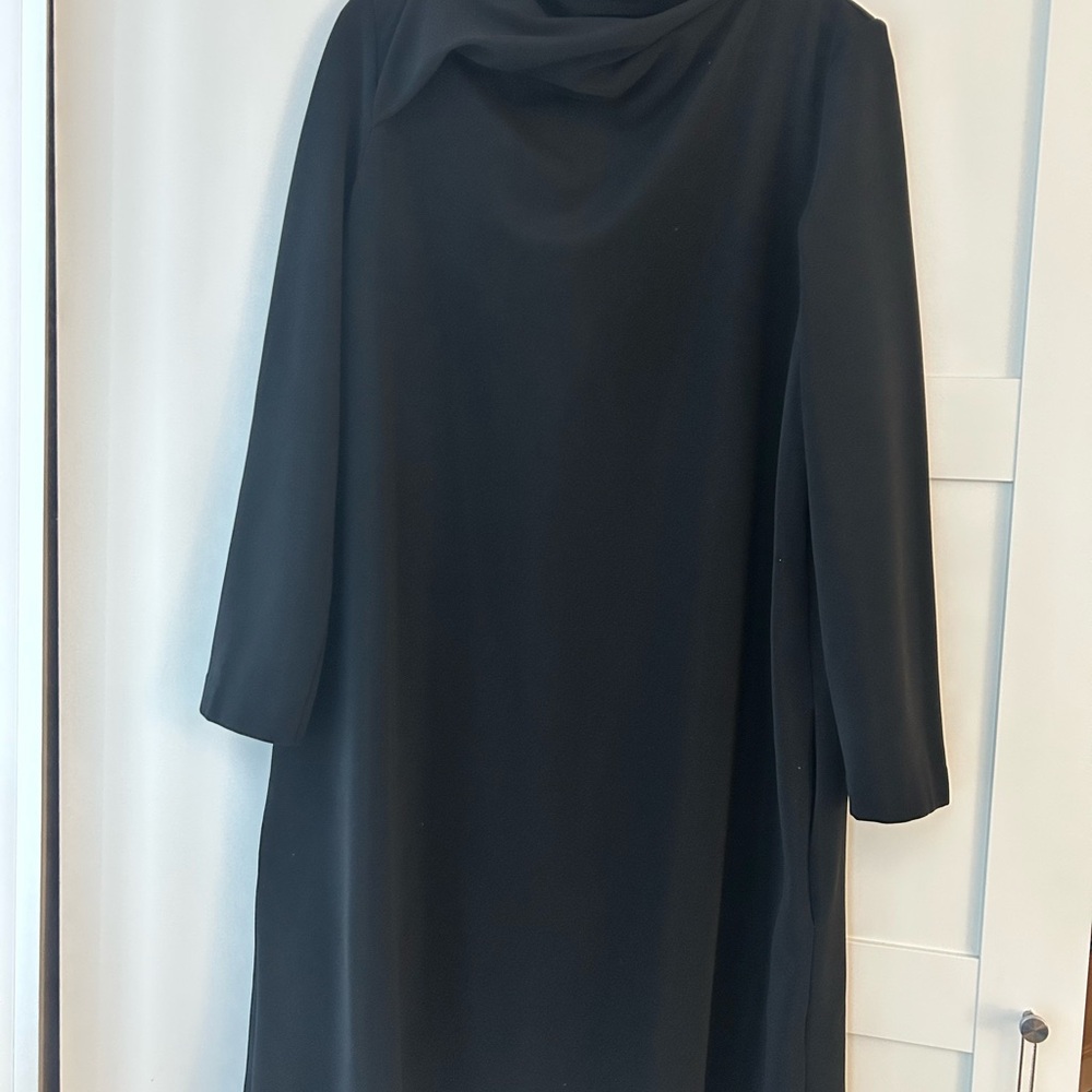 COS Black Long Sleeve Dress with Pockets